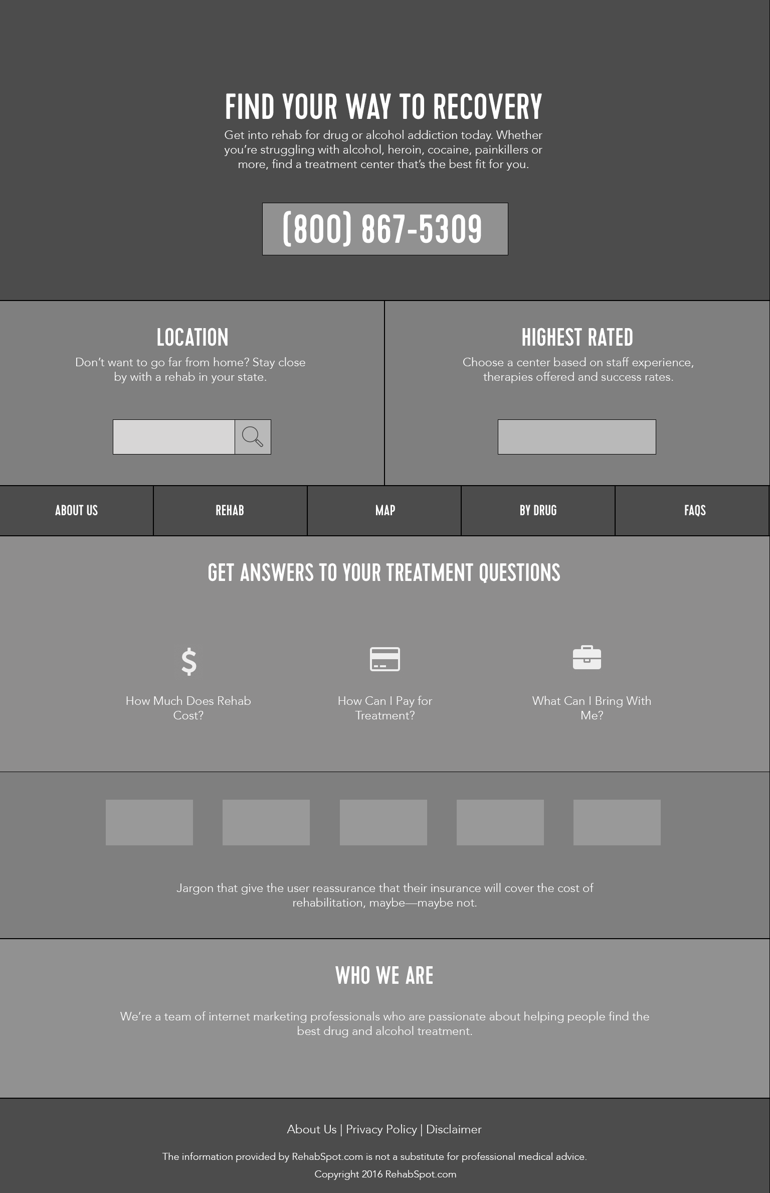 Desktop Wireframes