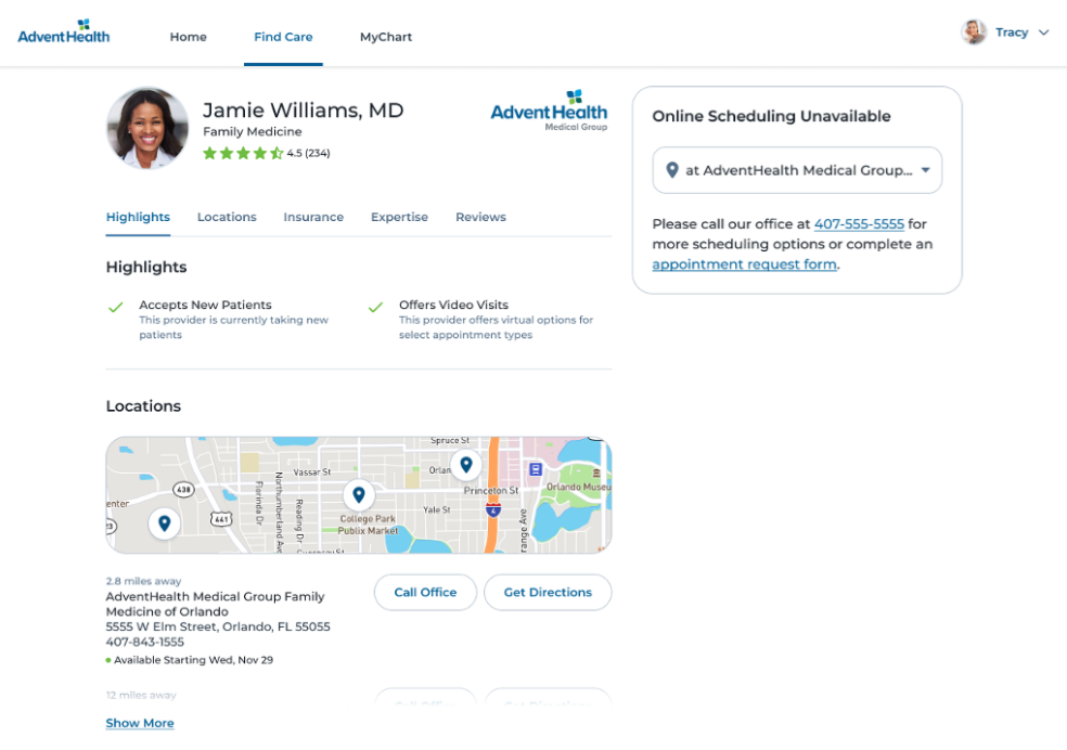 Original SharePoint visual from Viewing All Availability