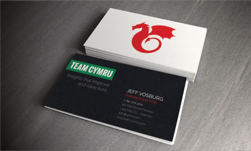 Team Cymru business card mockup
