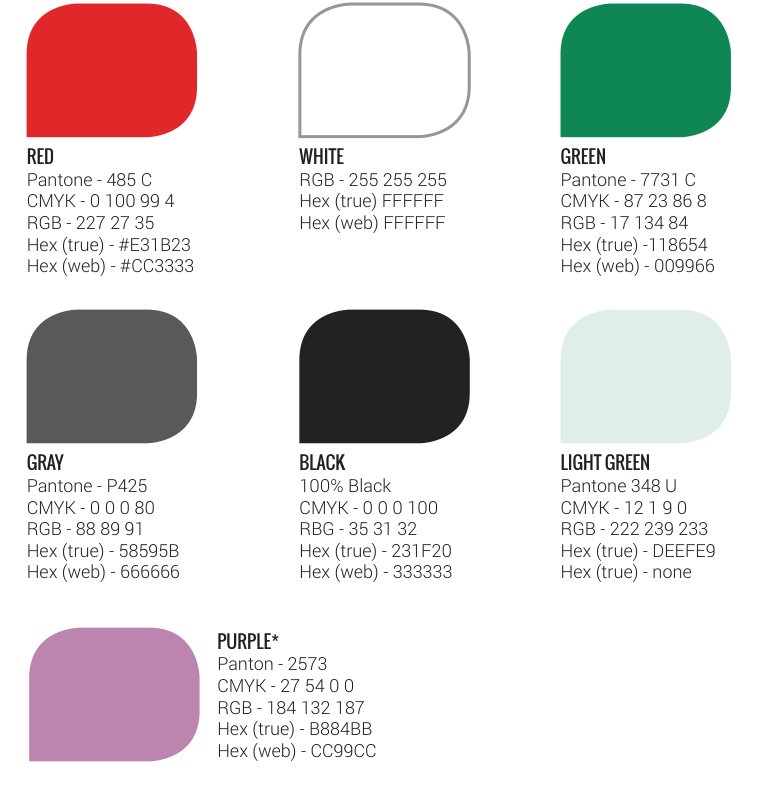 Team Cymru color system specifications