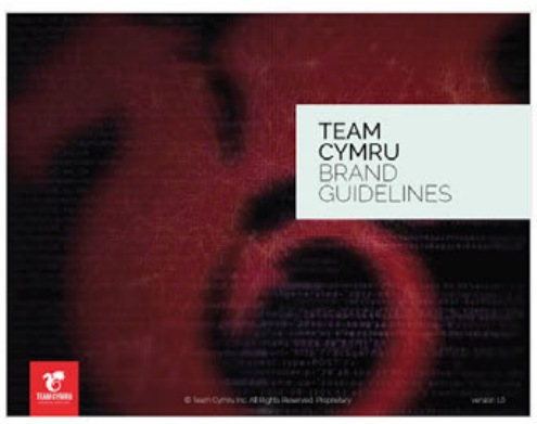 Team Cymru brand guidelines cover