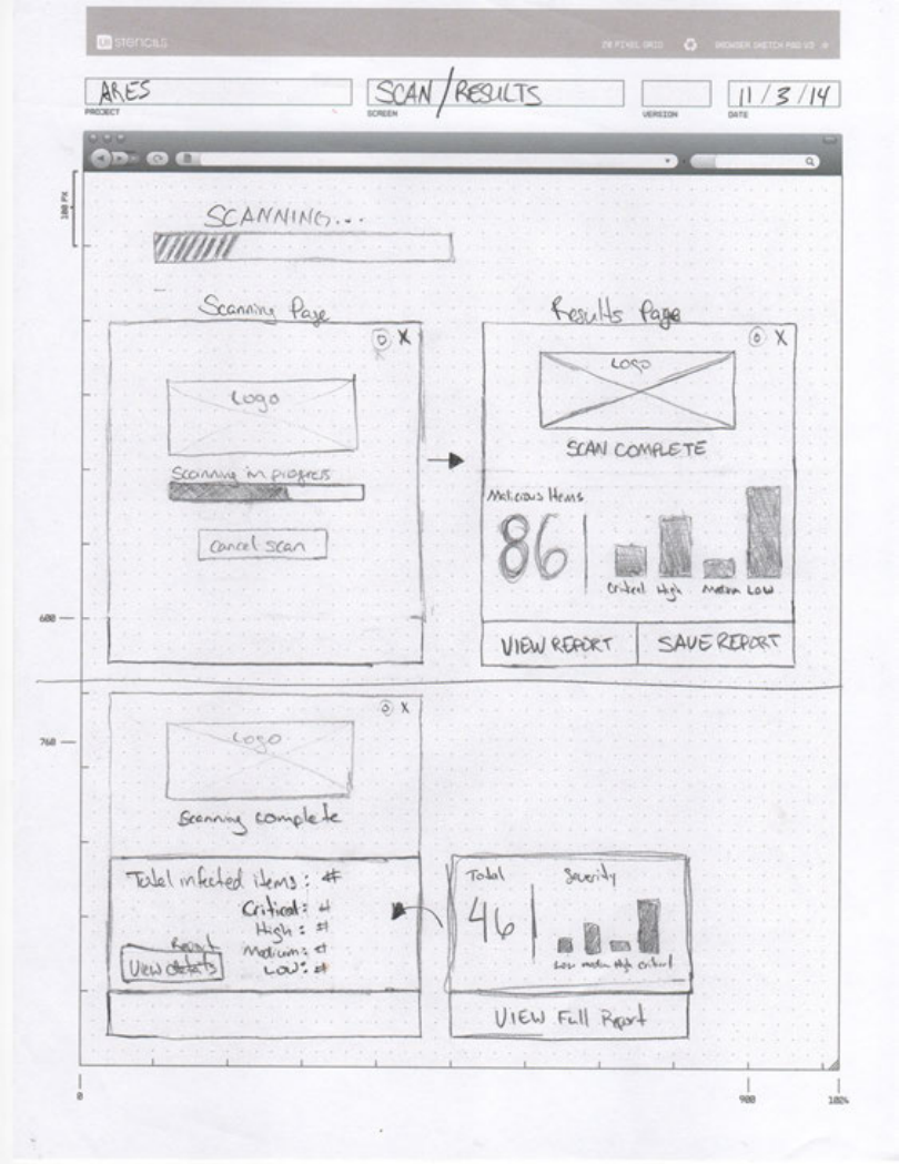 Griffin results wireframe